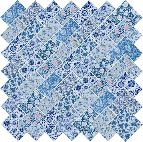 Miniatura 13 de 5 x 5 pulgadas, 50 piezas de tela floral 100% algodón, suministros de acolchado para coser bricolaje y principiantes de colcha, flores blancas