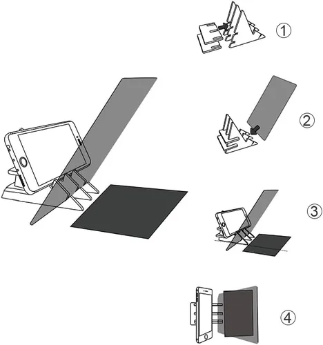 Miniatura 6 de Tablero de dibujo de copia óptica, boceto, imagen, reflexión, tablero de dibujo, seguimiento de bricolaje, tablero de bocetos, base cero, pintura