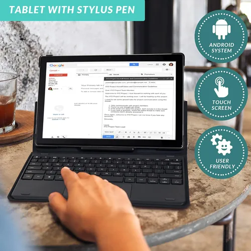 Miniatura 3 de Pyle Pantalla HD de 1080p, 5000 mAh, tableta Android dual de 10.1 pulgadas, cámara 2 en 1, compatible con WiFi, procesador de cuatro núcleos, 2 GB