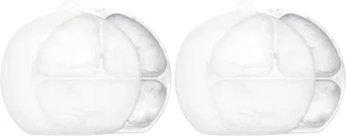 Miniatura 31 de Bumkins Plato de succión para niños pequeños y bebés, cubierta de plato con agarre dividido para bebés y niños, destete guiado por el bebé
