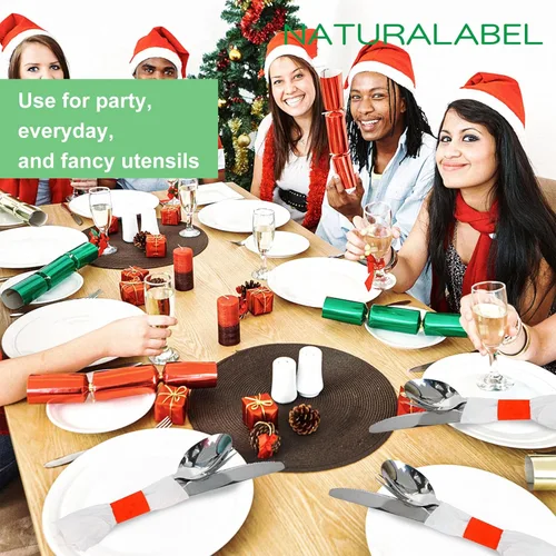 Miniatura 6 de NATURALABEL 500 servilleteros de papel con caja, servilletas autoadhesivas, para comidas familiares, fiestas de cumpleaños, bodas, celebraciones Rojo