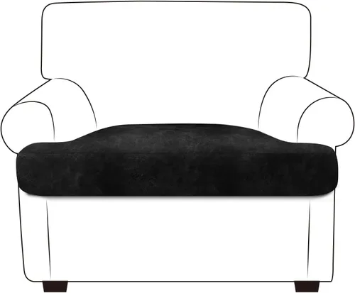 Miniatura 85 de ANARACHON Fundas de cojín de sofá con aspecto de cuero, juego de fundas de asiento de sofá, protector de muebles para sillón seccional, sofá biplaza