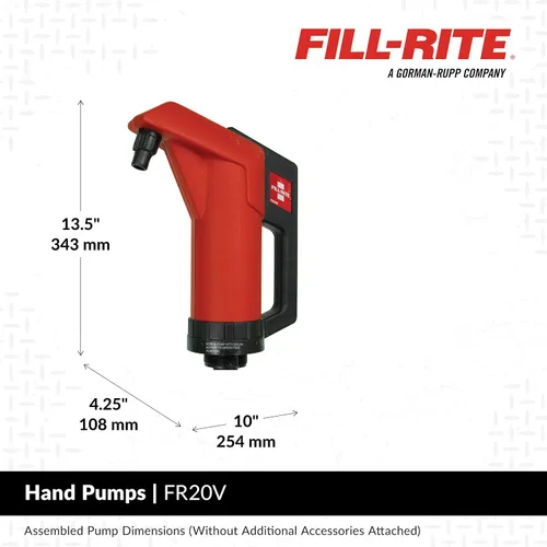 Miniatura 4 de Fill-Rite Bomba manual de transferencia de combustible y aceite con palanca FR20V