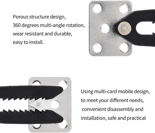 Miniatura 6 de Conector de sofá seccional, 2 conectores de sofá seccional estilo cocodrilo de metal