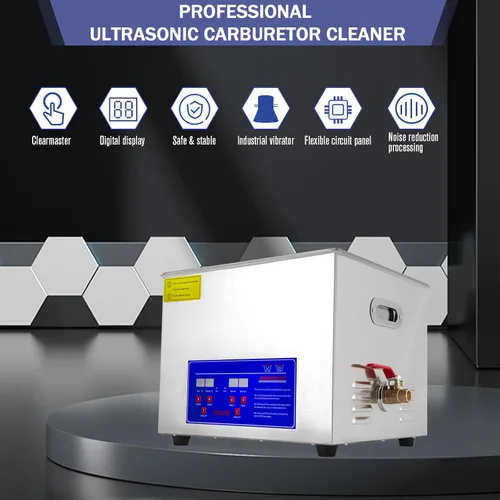 Miniatura 4 de Limpiadores ultrasónicos, máquina de limpieza de carburador ultrasónico industrial con temporizador digital para joyas, lentes, instrumentos