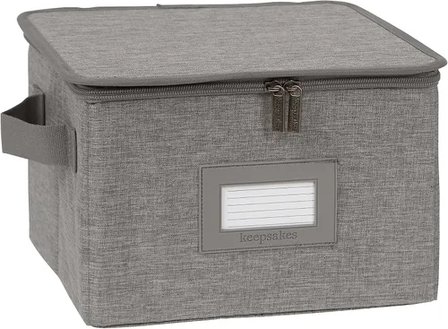 Miniatura 54 de Covermates Keepsakes - Juego de cajas de almacenamiento con cierre de cremallera, paquete de 3 cubos organizadores de poliéster resistente, diseño