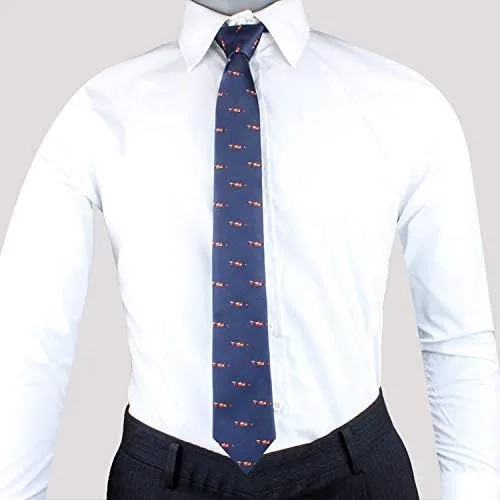 Miniatura 3 de AUSCUFFLINKS Corbatas deportivas y especiales Corbatas para hombres Lazos tejidos ajustados para el cuello Regalo para colega de trabajo