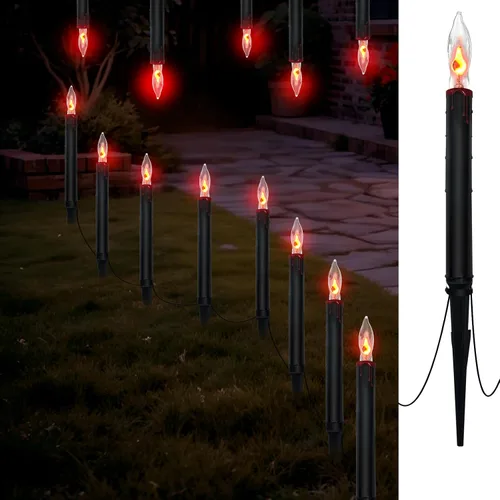 Miniatura 9 de 7.5 "4 lámpara LED transparente cuatro colores hogar burbuja dos secciones enchufe barra lámpara cadena