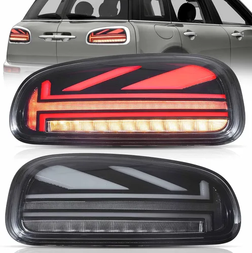 Miniatura 22 de Ensamble de luces traseras VLAND Compatible con BMW Mini R50 R52 R53 2001-2006, lámpara trasera Union Jack con DRL dinámico, luz trasera con señal