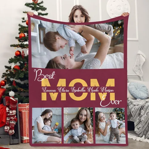 Miniatura 11 de SalaGraphics Manta personalizada con fotos, texto, regalos personalizados para parejas, mantas con fotos con mis propias fotos, mantas 5 Fotos