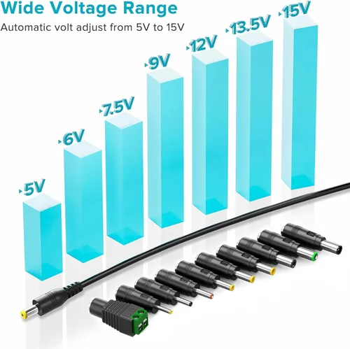 Miniatura 4 de Conmutación de suministro de adaptador de corriente Powseed 36w AC de múltiple voltaje 5v 6v 7,5v 9v 12v 13,5v 15v de selección libre