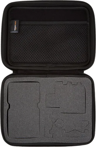 Miniatura 6 de Amazon Basics Estuche de transporte pequeño para GoPro y accesorios, 9 x 7 x 2.5 pulgadas, sólido, negro