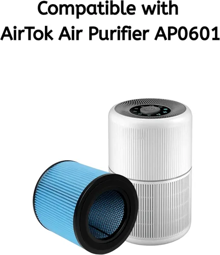 Miniatura 3 de Nispira AP0601 Filtro de repuesto para purificador de aire AirTok AP0601-RF 2 en 1 True HEPA, 1 paquete