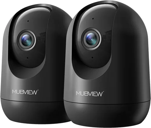 Miniatura 12 de MUBVIEW - Cámaras para seguridad del hogar, WiFi 2.4/5GHz 2K interior con cable para bebé/mascota con aplicación para teléfono, visión nocturna, Un