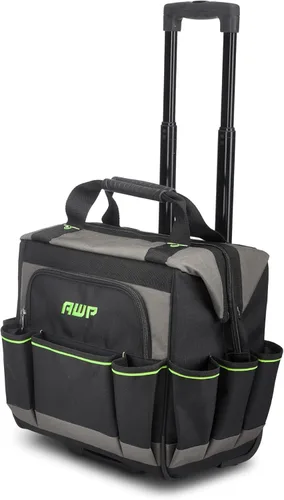 Bolsas de herramientas AWP, bolsa de herramientas premium, negra, bolsa de herramientas duradera, para profesionales y contratistas