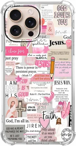 Miniatura 36 de Funda para Celular con Versículos de la Biblia, Colocación de Citas Cristianas de Jesús, Diseño Collage, Funda Protectora Suave de TPU de Moda