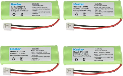 Miniatura 7 de Kastar Batería inalámbrica (paquete de 1), Ni-MH 2.4V 800mAh, repuesto para BT-18443 BT-28443 89-1337-00-00 VTech LS-6115 LS-6117 LS-6125 LS6126