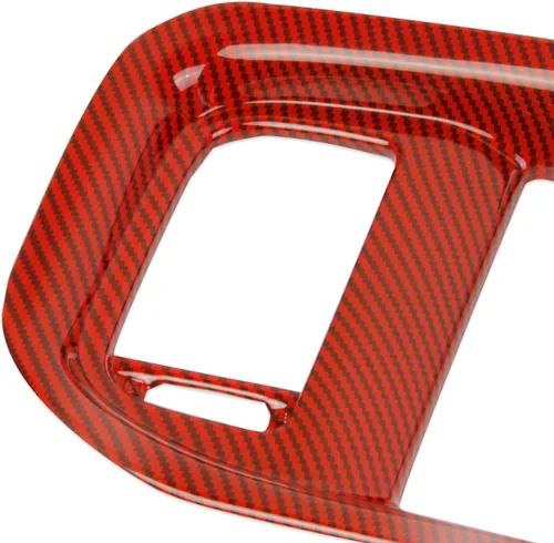 Miniatura 7 de crosselec Cubierta de Panel de Control Central de Interruptor de CA de Cambio de Marchas de Fibra de Carbono para Dodge Charger 2015-2022