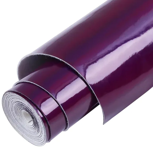GLOREIEY Tela de vinilo holográfica de 12 x 53 pulgadas (11.8 in x 53.1 in), color ilusorio, piel sintética, adecuada para lazos, aretes de cuero y