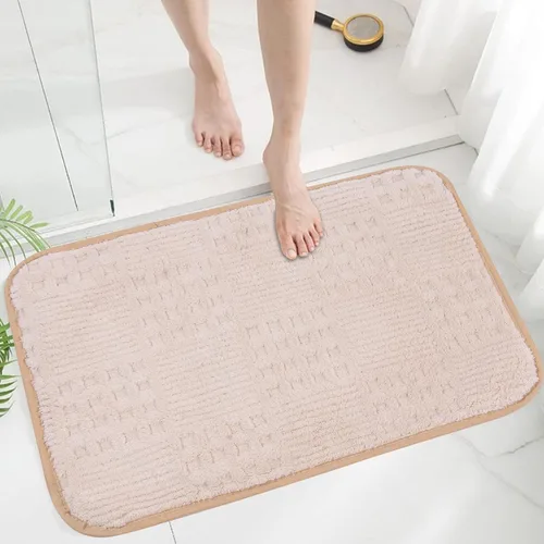Miniatura 9 de Tapetes de baño de 30 x 20 pulgadas, antideslizantes, absorbentes, de secado rápido, lavables a máquina, con respaldo de goma, alfombra suave