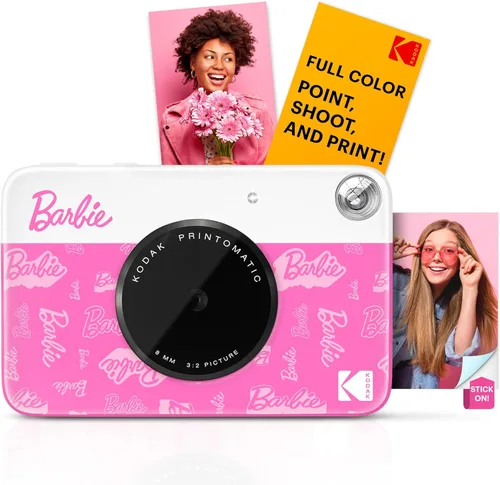 Miniatura 16 de Kodak Printomatic - Paquete de inicio de cámara de impresión instantánea a todo color + estuche de transporte + papel fotográfico Zink de 20 Negro
