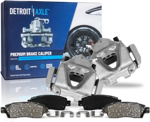 Miniatura 13 de Detroit Axle - Kit de freno delantero para Chevy GMC Silverado Sierra Yukon XL Express Savana Suburban 1500 Tahoe Avalanche Cadillac Escalade Pinza