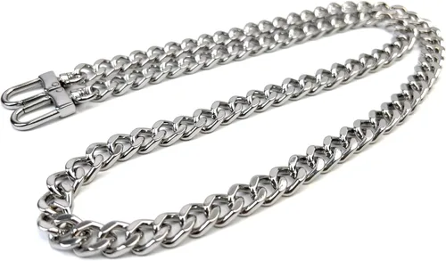 Miniatura 29 de Correas de metal para bolso de cadena plana, reemplazo de cadena para bolso cruzado de hombro y axilas, Dorado antiguo Oro envejecido
