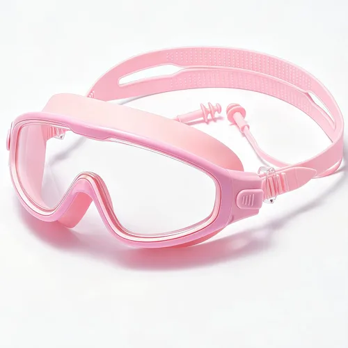 Miniatura 16 de Gafas de natación para niños de 6 a 12 años, visión amplia, antivaho, protección UV, sin fugas, gafas de natación para niños y niñas Negro azul