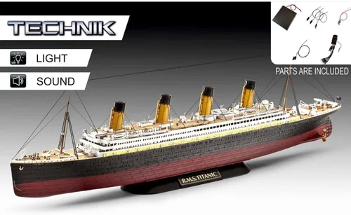 Miniatura 2 de Revell RV00458 RMS Titanic - Kit modelo Technik, Sin pintar