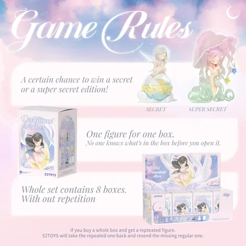 Miniatura 2 de 52TOYS Caja de sorpresas Candybox Sleep Dreamland Elfos 1 unidad, juguete coleccionable Kawaii, decoración creativa para habitación y escritorio