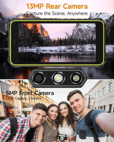 Miniatura 7 de Ulefone RugKing 2 Pro - Teléfono resistente, 8 (4+4) GB+128 GB Octa-Core, 4500 mAh, teléfono impermeable Android 15, pantalla HD+ Corning Gorilla