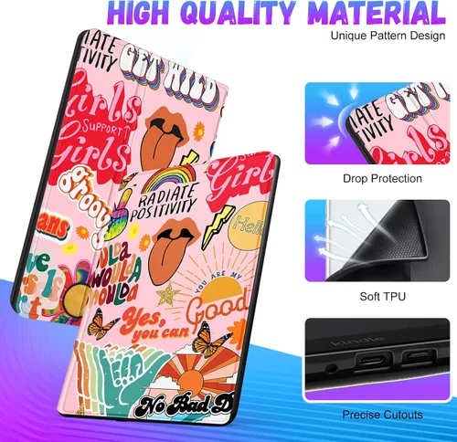 Miniatura 3 de Uppuppy Funda para Kindle Paperwhite de 11.ª generación de 6.8 pulgadas 2021/Paperwhite Signature Edition Linda para mujeres, niñas, adolescentes