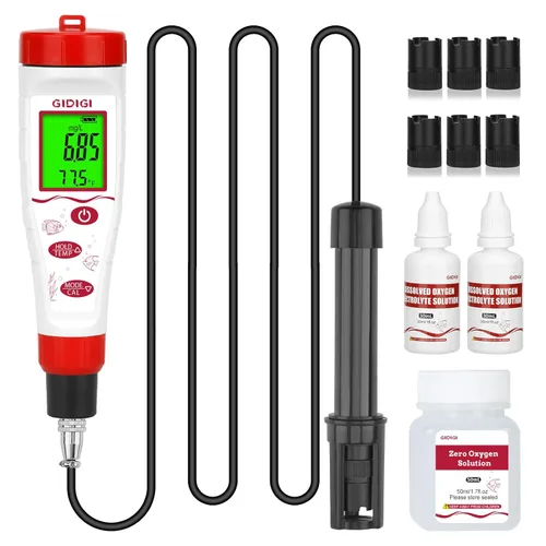 Miniatura 7 de Accesorios para medidor de oxígeno disuelto, solución de calibración para medidor de oxígeno disuelto solución electrolítica solución de membrana