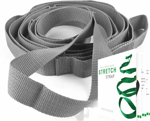 Miniatura 7 de Scotamalone Correa elástica para yoga, terapia física para entrenamiento en casa, ejercicio, pilates y gimnasia, 10 bucles bandas elásticas no Verde