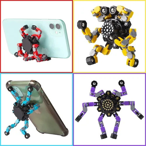 Miniatura 6 de Gokeey Fidget Spinners 8 piezas para niños y adultos, juguetes sensoriales para aliviar el estrés para niños y niñas, giroscopios de punta de dedo