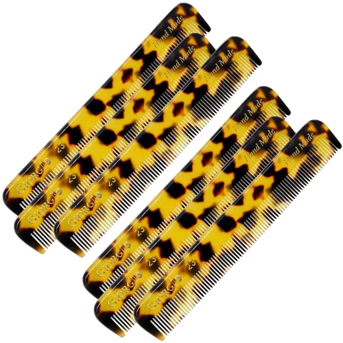 Miniatura 13 de Giorgio G35 - Peine de bolsillo de dientes finos hecho a mano para hombres, alisador de peine para el cuidado diario, peinado de cabello, bigote