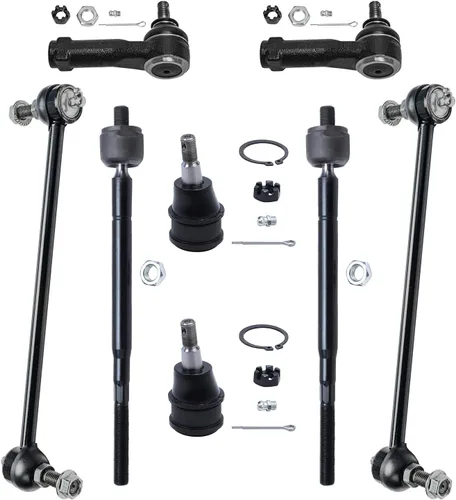 Miniatura 149 de Detroit Axle – Kit de suspensión delantera para Hyundai 2013-2018 Santa Fe 2 enlaces de barra de estabilizador 4 varillas de amarre interiores