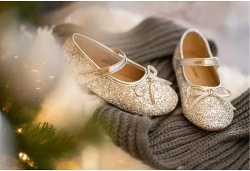Miniatura 4 de Otter MOMO Zapatos planos de bailarina para niña, con lazo decorativo, ideales para llevar con vestido y combinan bien con flores, para escuela