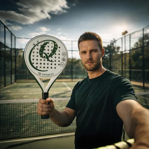 Miniatura 8 de Padel Racket, Carbon Fiber Surface Padel Racquet, Lightweight, Ideal for Training/Matches Verde