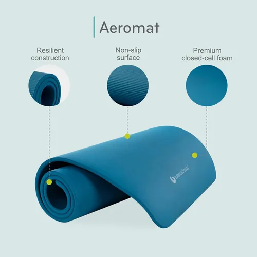 Miniatura 5 de Balanced Body Aeromat - Alfombrilla de ejercicio gruesa Azul