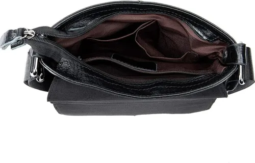 Miniatura 6 de Bolso de hombro pequeño de cuero para hombres y mujeres para viajes al aire libre negocios