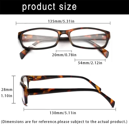 Miniatura 2 de Henotin Paquete de 5 lentes de lectura con bloqueo de luz azul, antifatiga ocular, anteojos de lectura para computadora para mujeres y hombres