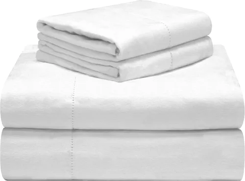 Miniatura 14 de Celeste Home Juego de sábanas tamaño individual XL de 190 GSM, cálido y acogedor, franela 100% algodón preencogida, extra suave, bolsillos
