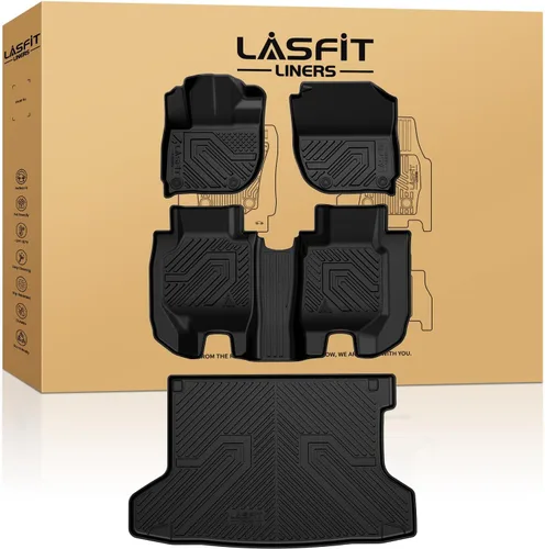 Miniatura 17 de LASFIT Alfombrillas para Honda Civic Sedan 2016-2021 y Hatchback 2017-2021 y Coupe 2016-2020, Alfombrillas de TPE de Ajuste Personalizado para Todo