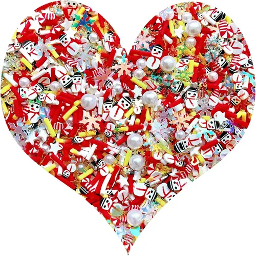 Miniatura 50 de Chispitas Falsas Chispitas Falsas de Navidad Chispitas Falsas de Caramelo Chispitas de Arcilla Polimérica Chispitas Poliméricas Rebanadas de Arcilla