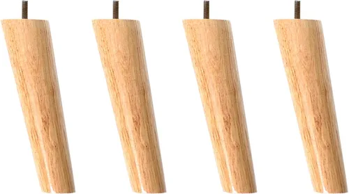 M8 - Patas oblicuas de madera maciza para muebles, patas de mesa, patas de soporte para sofá, 3.1-27.6 in, para mueble de TV, escritorio, mesa de