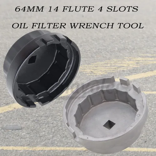 Miniatura 3 de Herramienta de llave de filtro de aceite apta para Toyota Lexus Camry RAV4 Tundra Highlander, etc., motores de 2.5 a 5.7 L, 2.520 in, 14 flautas.
