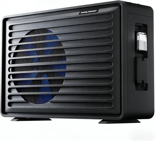 POOLTOHOT Calentador de piscina para piscinas enterradas y piscina sobre el suelo, calentador eléctrico de piscina de 40000 BTU, compresor avanzado