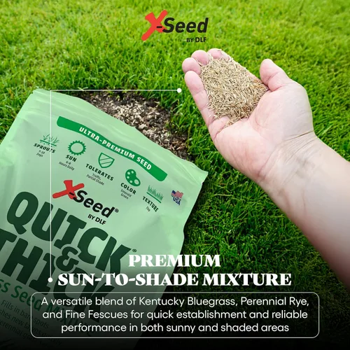 Miniatura 6 de Mezcla de semillas de césped X-Seed Ultra Premium, rápido y grueso, North