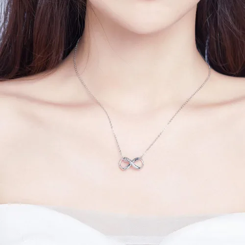 Miniatura 30 de Abalorios de plata de ley para pulseras, collares, familia para siempre, circonita cúbica, regalo de joyería para mujeres